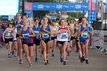 Start of the 15-16 age group in the BUPA  Great North Junior Great North Run .